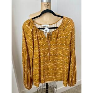 Toss Designs Ces Femme Boho Peasant Top size M nwt